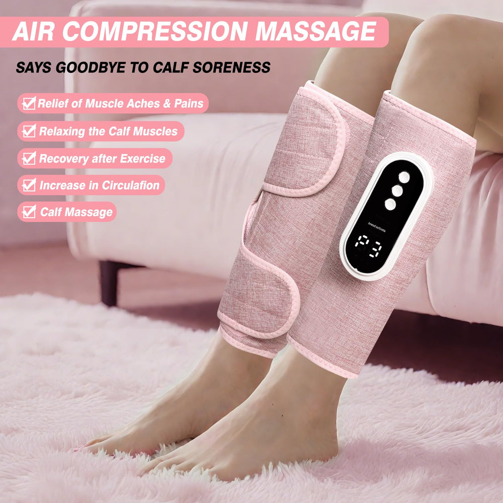 hlpsionlp air compression leg massager pink three modes for personalized use