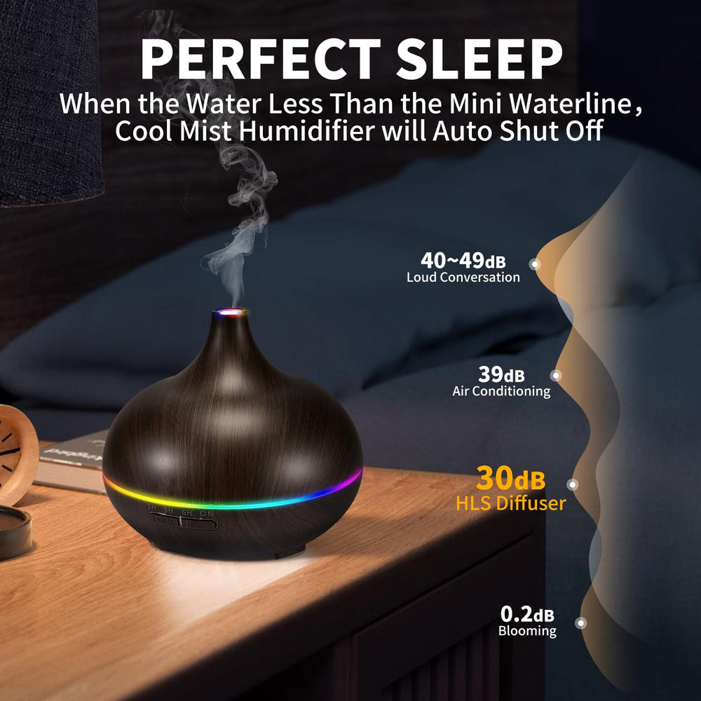 HLS diffuser set with top 10 pure essential oils for immediate aroma