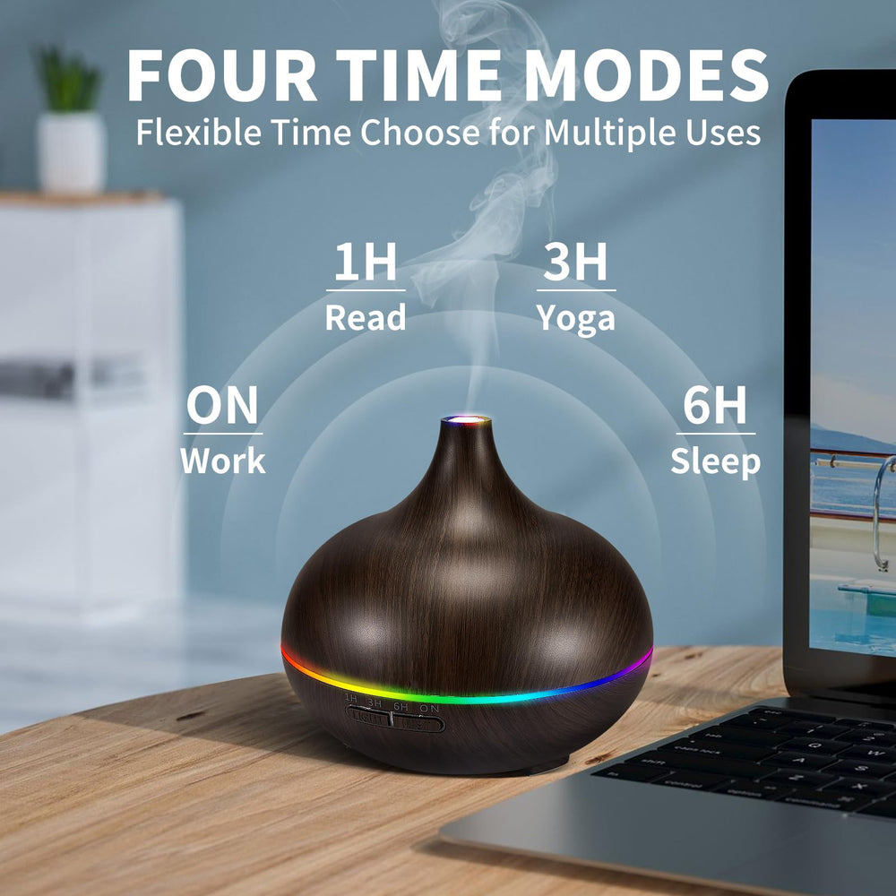 HLS diffuser timer modes 1/3/6 hours and continuous operation