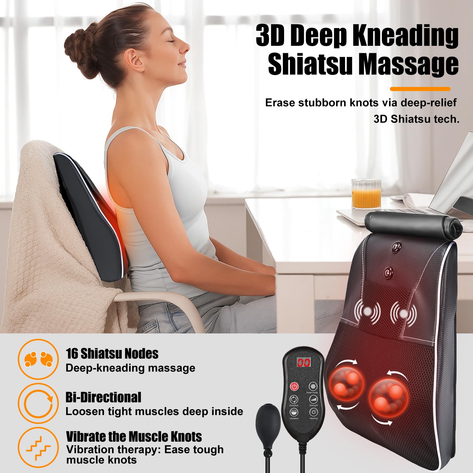 Hlthsky adjustable heat settings tailor warmth to your preference.