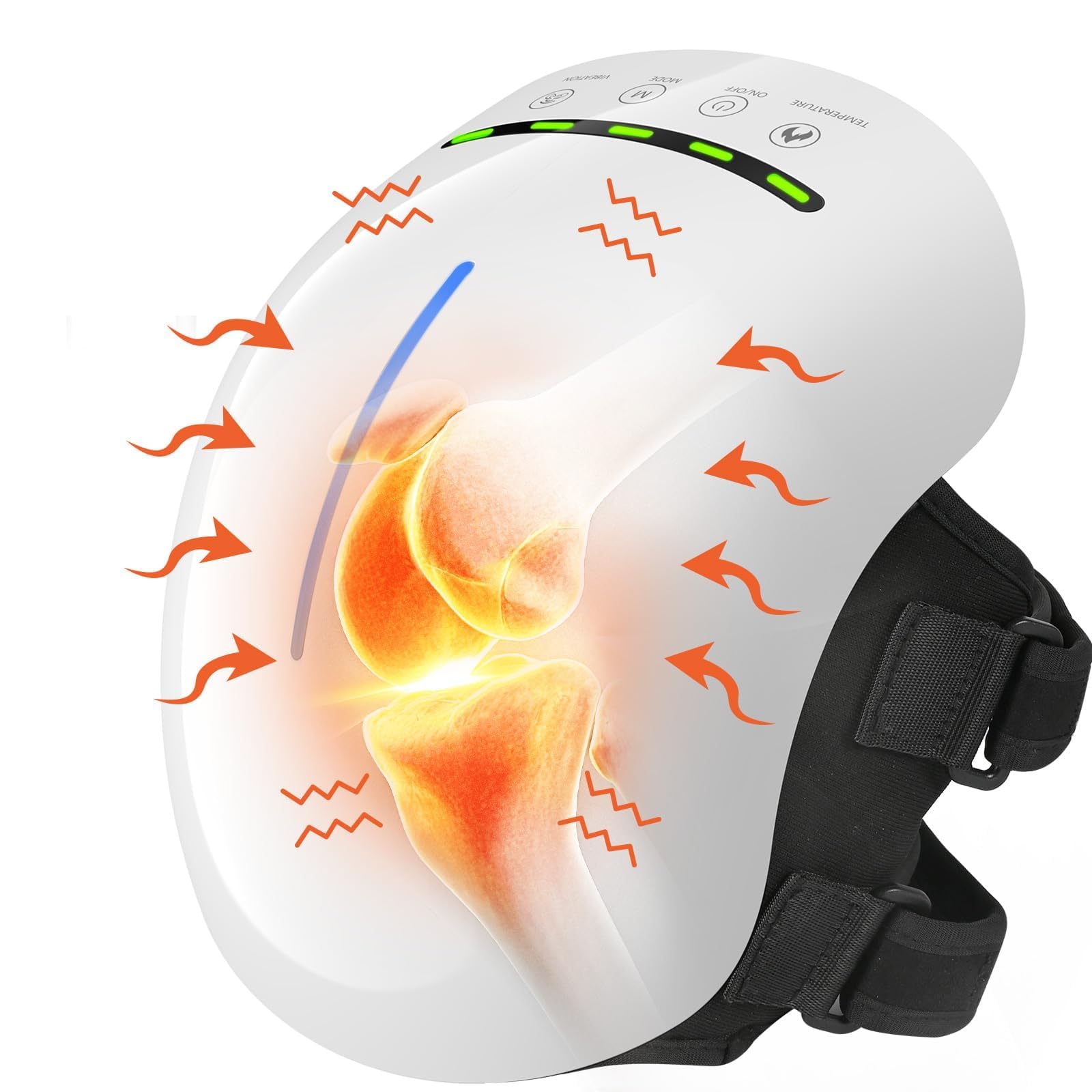 HLTHZONE knee massager with 6-point kneading for deeper relief at home.
