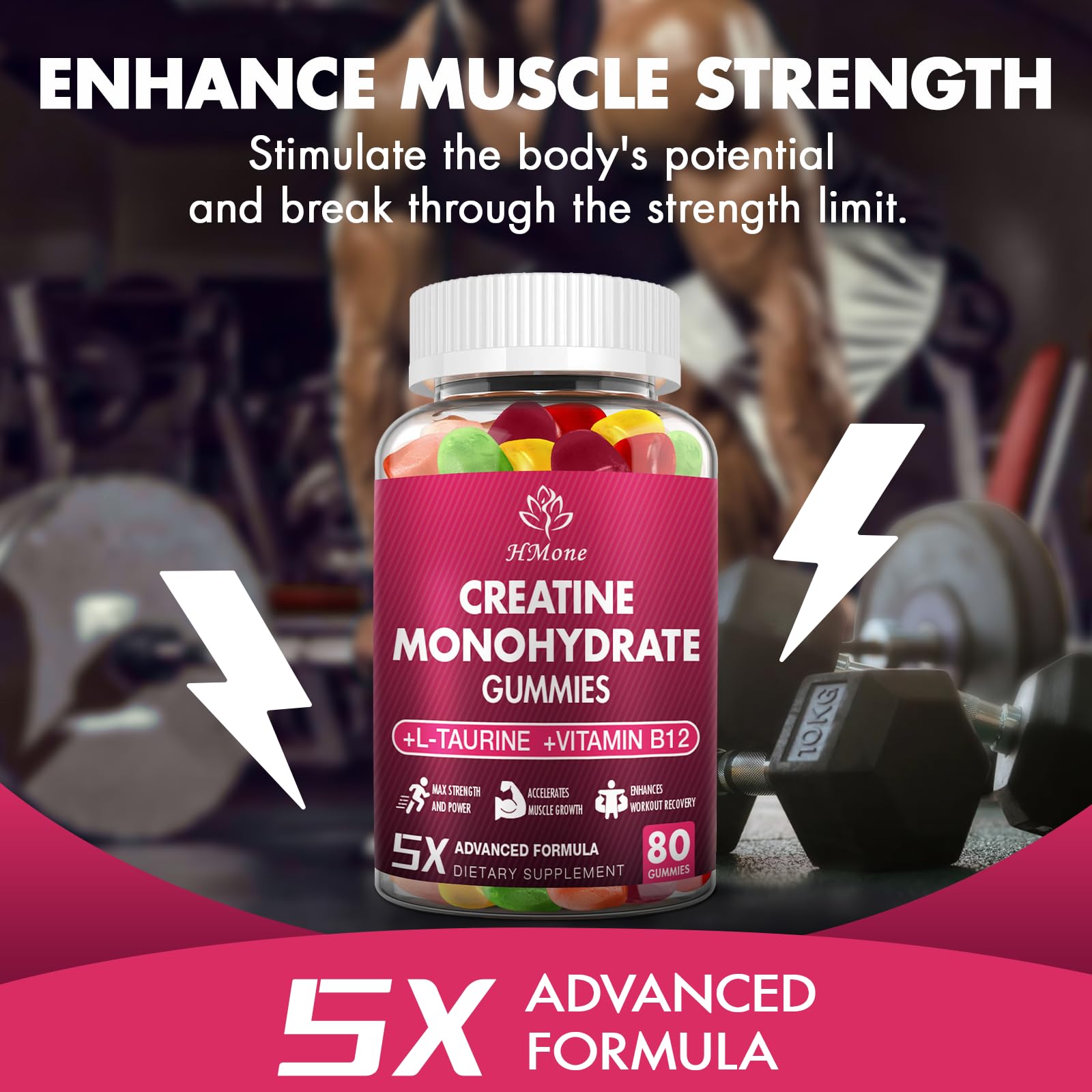 Third party testing seal on HMone gummies ensures safety and quality