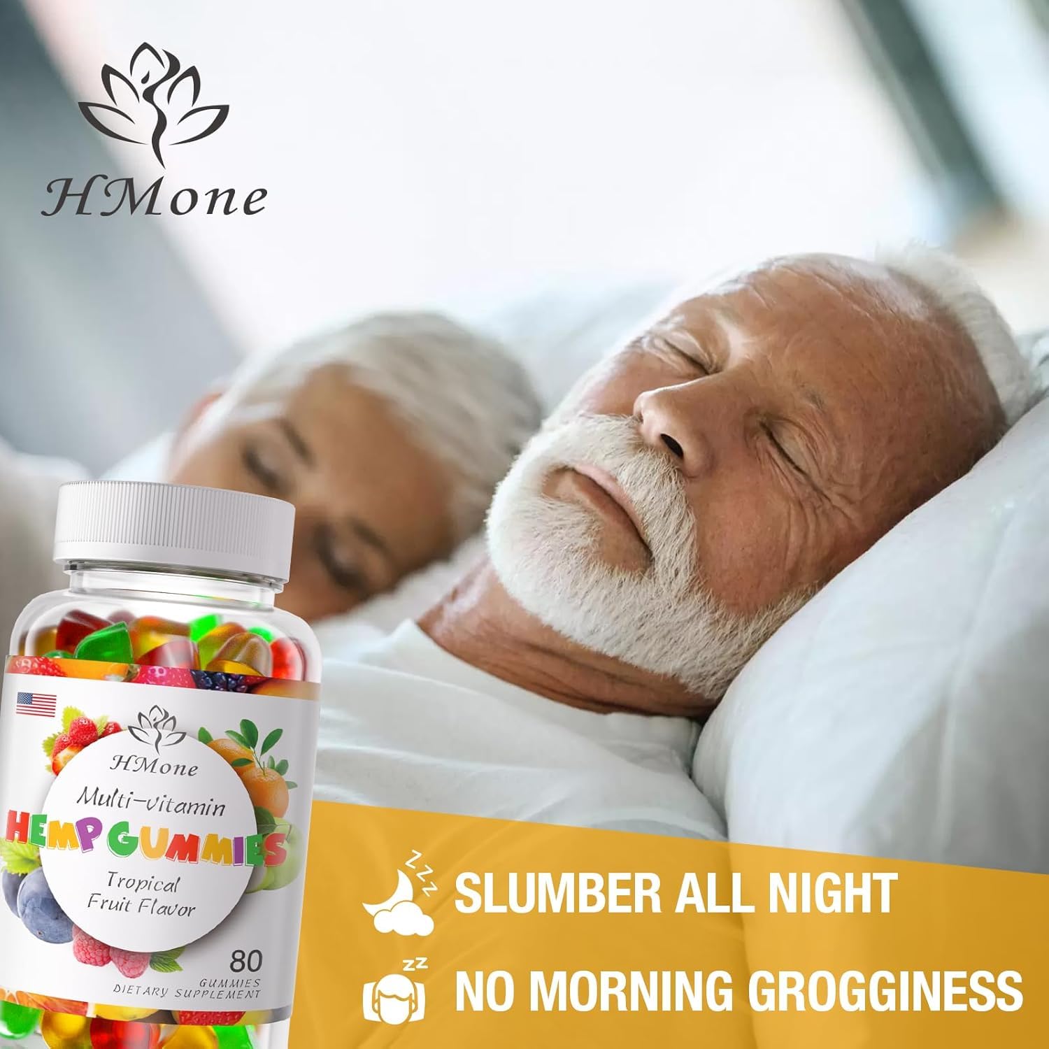 HMone fruity bear gummies highlight natural flavor and evening relaxation appeal