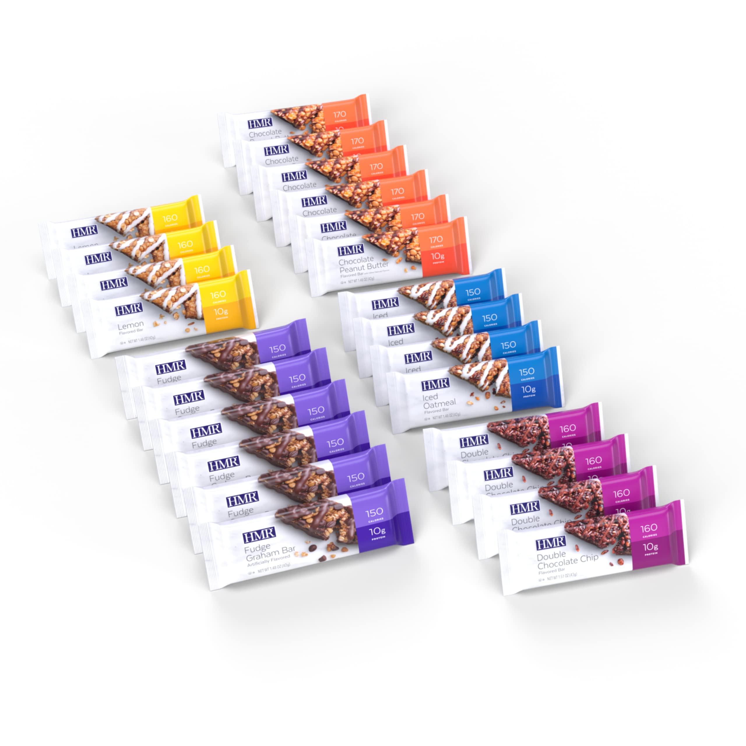 HMR Bar close-up bars highlighting drizzle toppings and soft texture for a satisfying snack