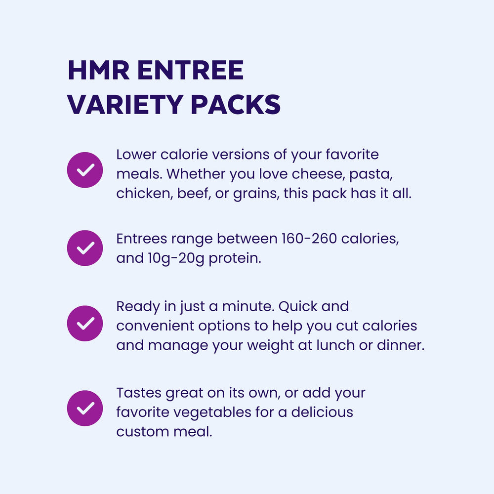 HMR Penne Pasta bowl, satisfying pasta meal with protein in under a minute.