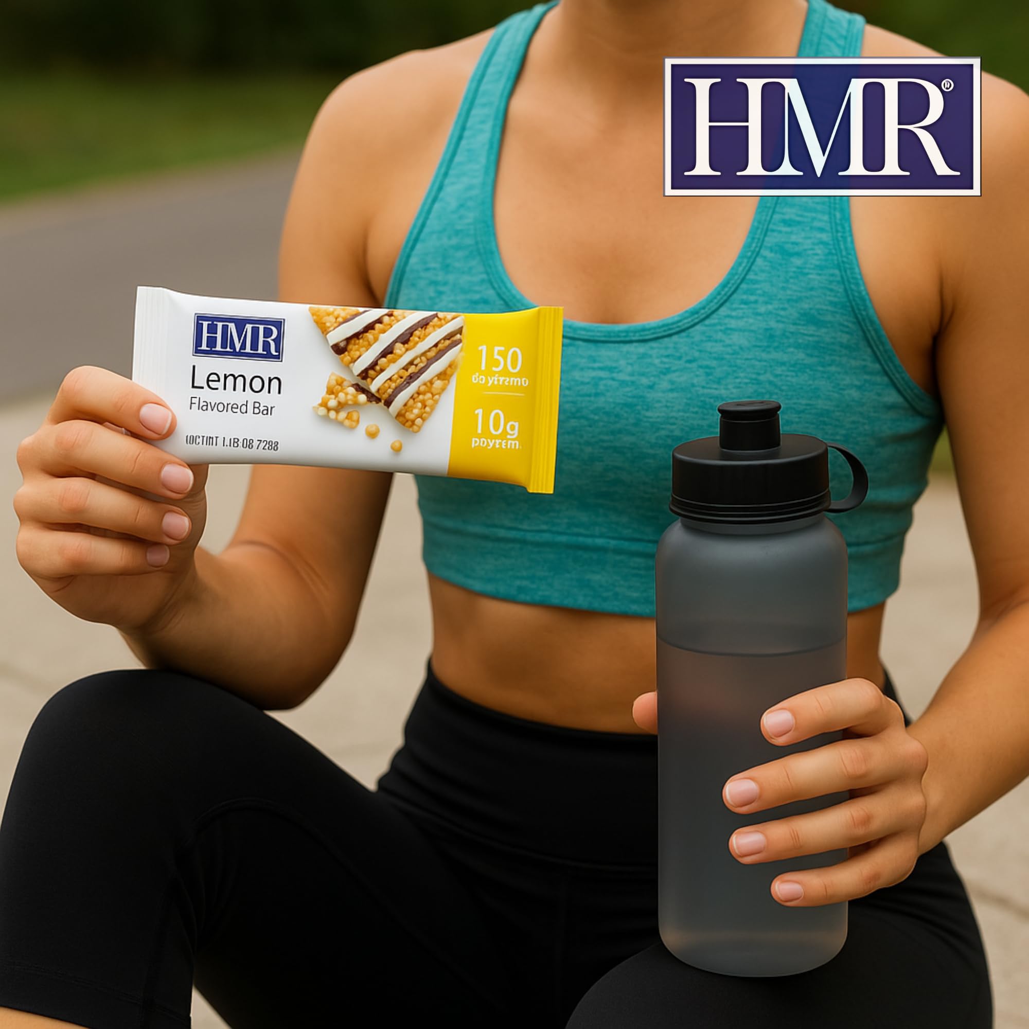 HMR Lemon Bar reseal bag in fridge keeps snacks fresh