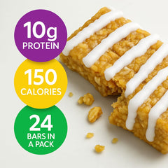 HMR Lemon Bar nutrition label close-up with 10g protein per bar