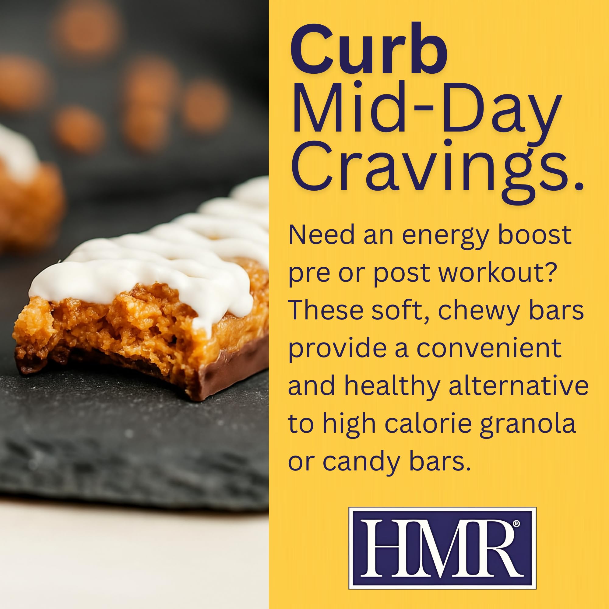 HMR Lemon Bar pre-workout snack ready to fuel training