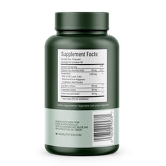 HMS Resveratrol ingredient label highlights organic and vegan formulation.
