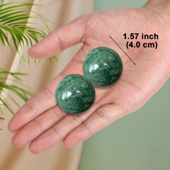 Hmsddan Baoding balls on desk for quick stress relief during work