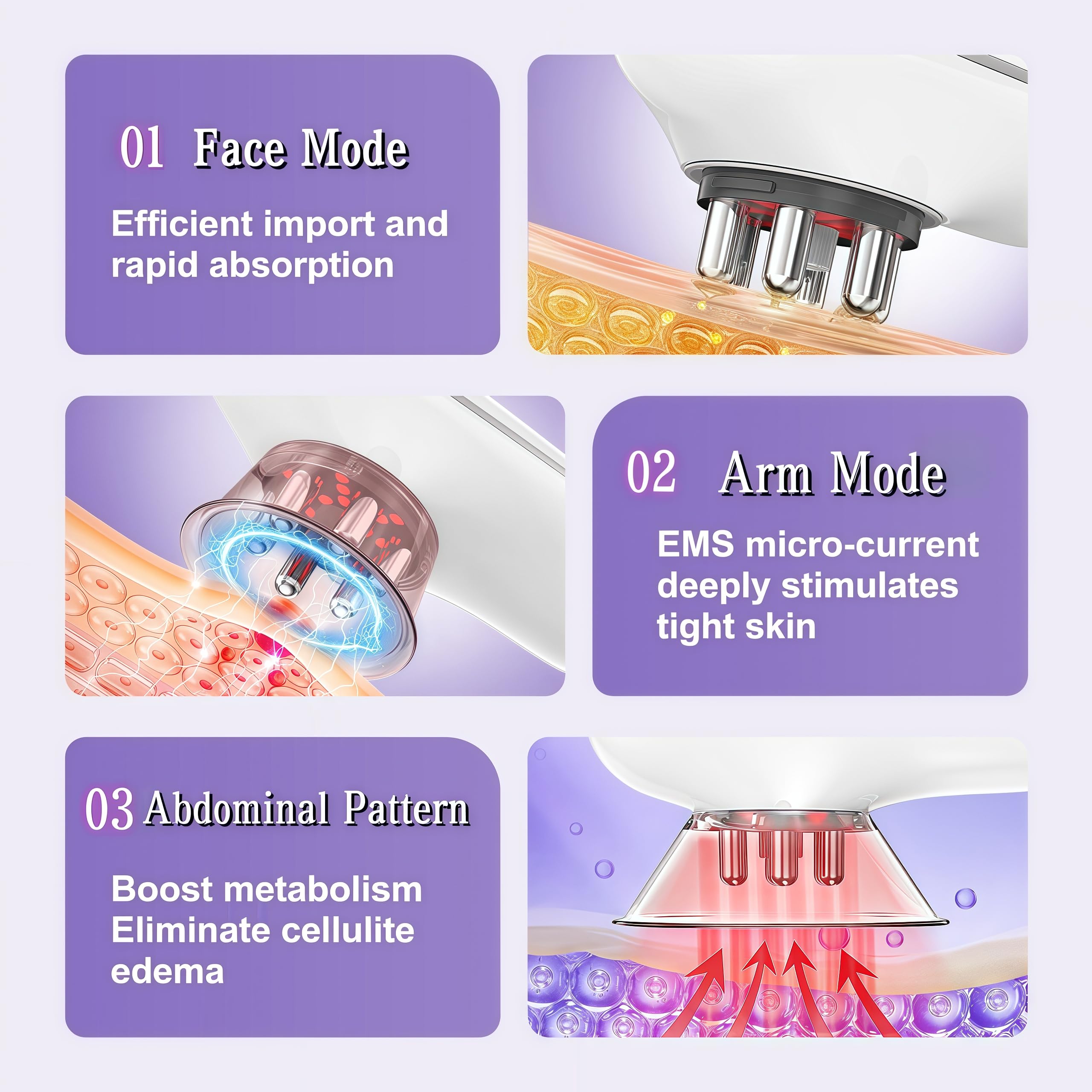 HNSYDZSW abdomen contouring with multi-function 5-in-1 massage technology.