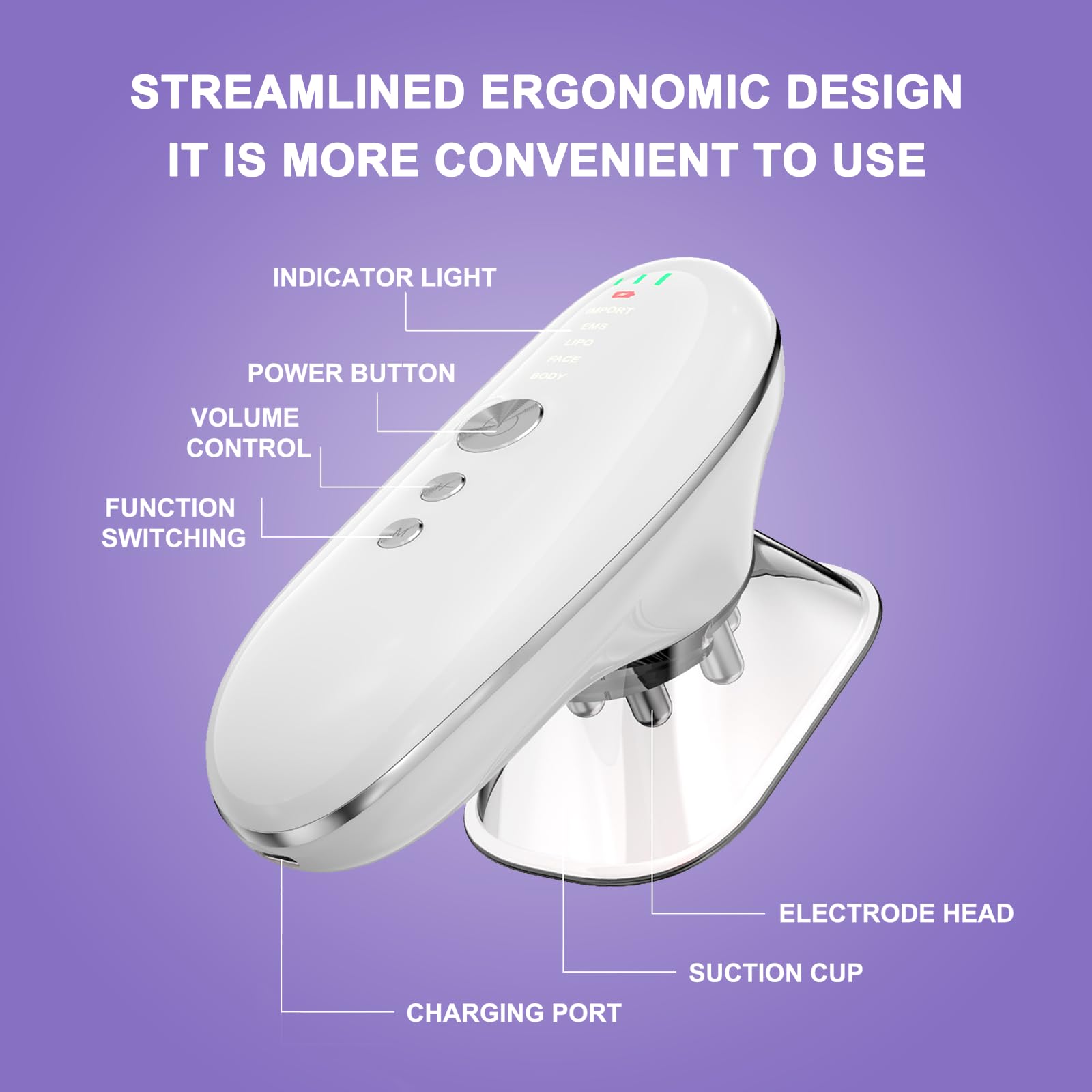 HNSYDZSW face mode for gentle non-suction use and rejuvenation.