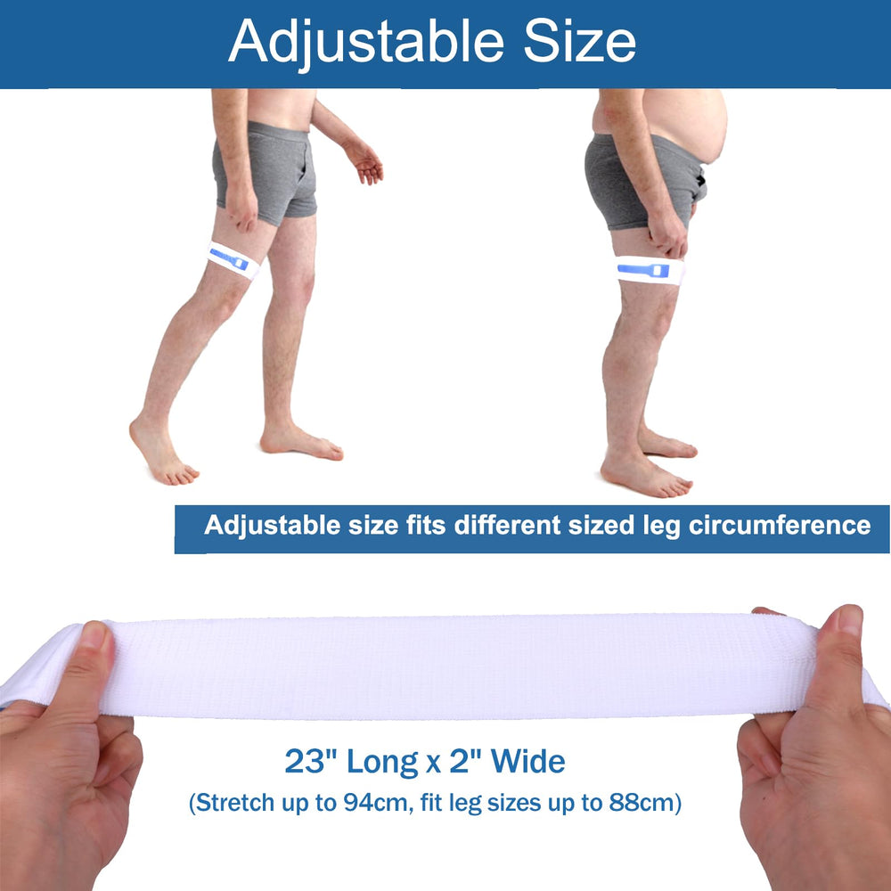 Hnymzwo catheter leg strap secures drainage bag during movement.