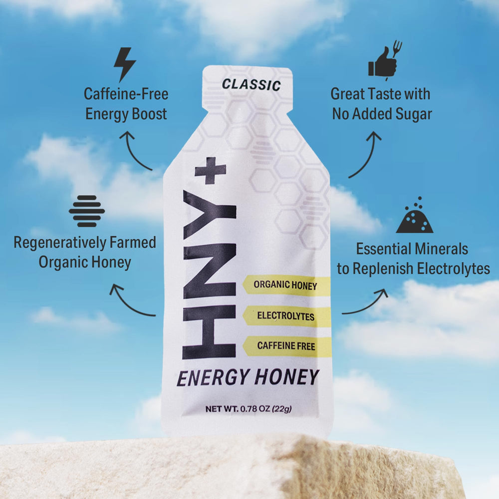 HNY+ Electrolyte hydration formula supports steady energy during workouts