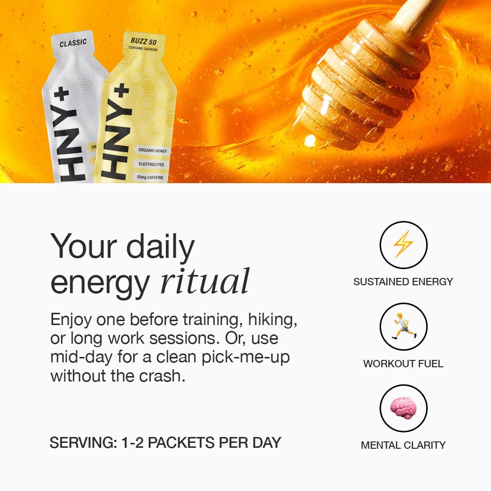 HNY+ Close-up of smooth gel texture highlights easy consumption