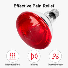 Hoakya heat lamp uses explosion-proof red glass for long-lasting warmth.