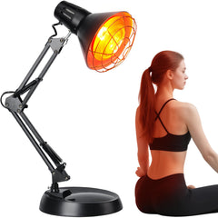 Hoakya infrared heat lamp base provides stable support for steady therapy sessions.