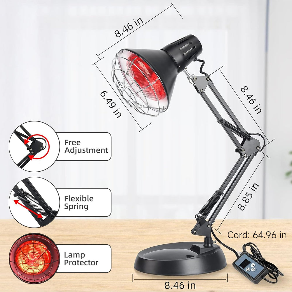 Hoakya infrared heat lamp supports post-workout recovery with comfortable warmth.