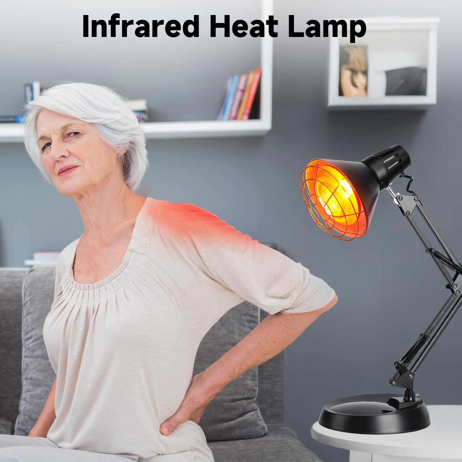 Hoakya infrared heat lamp helps promote relaxation after long days.
