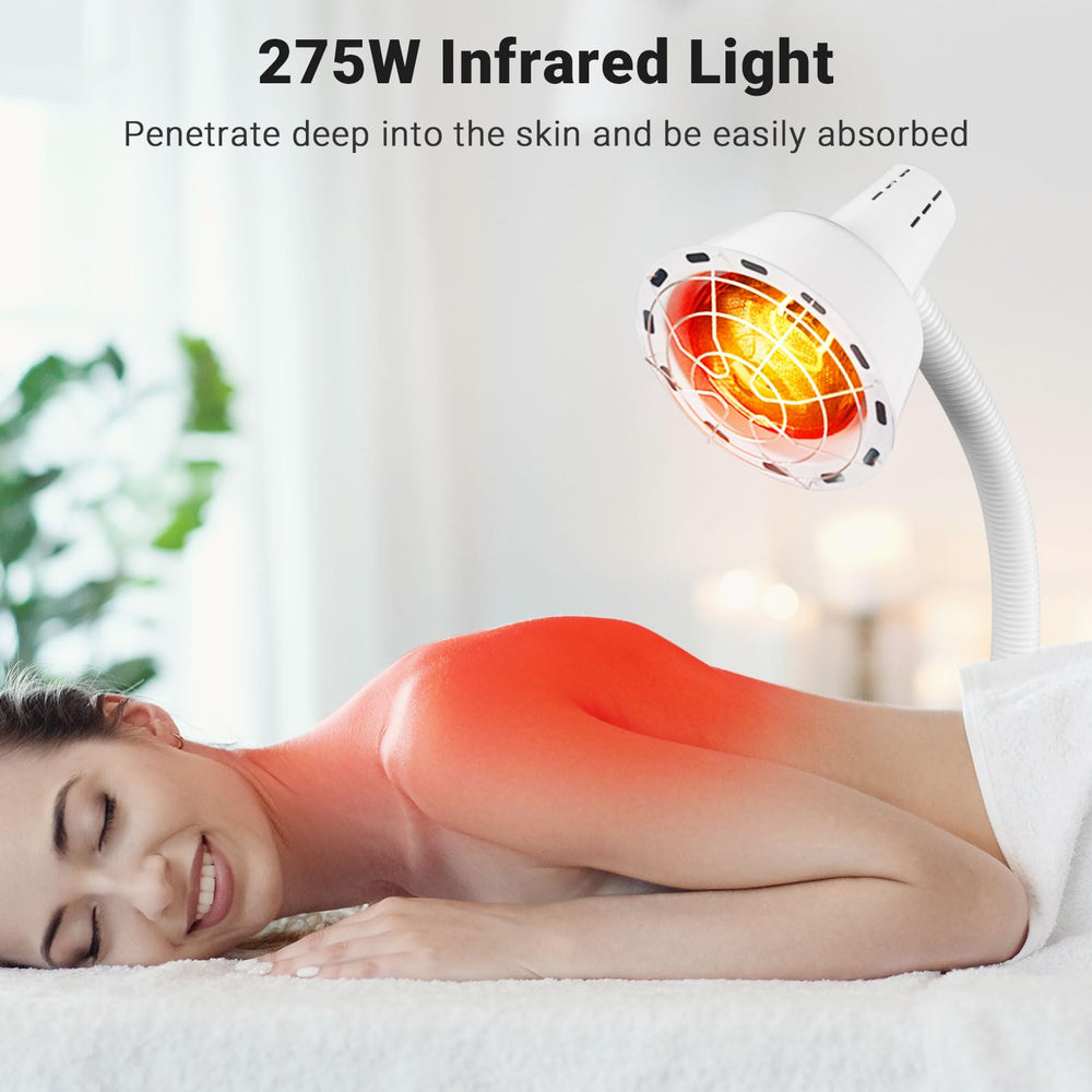 Hoakya infrared lamp timer controls for customizable session lengths.
