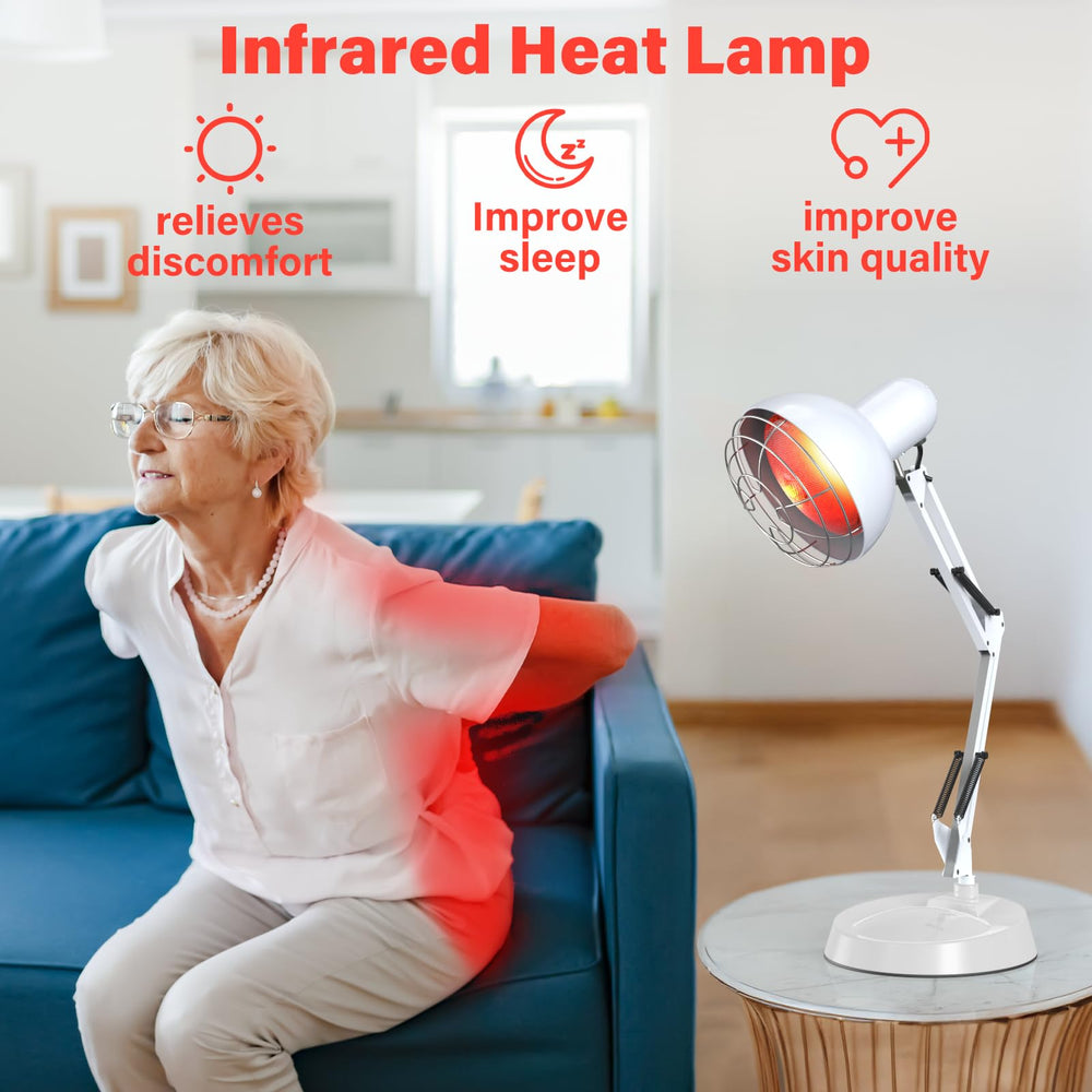 Hoakya Near Infrared Lamp distance guide ensures safe use.