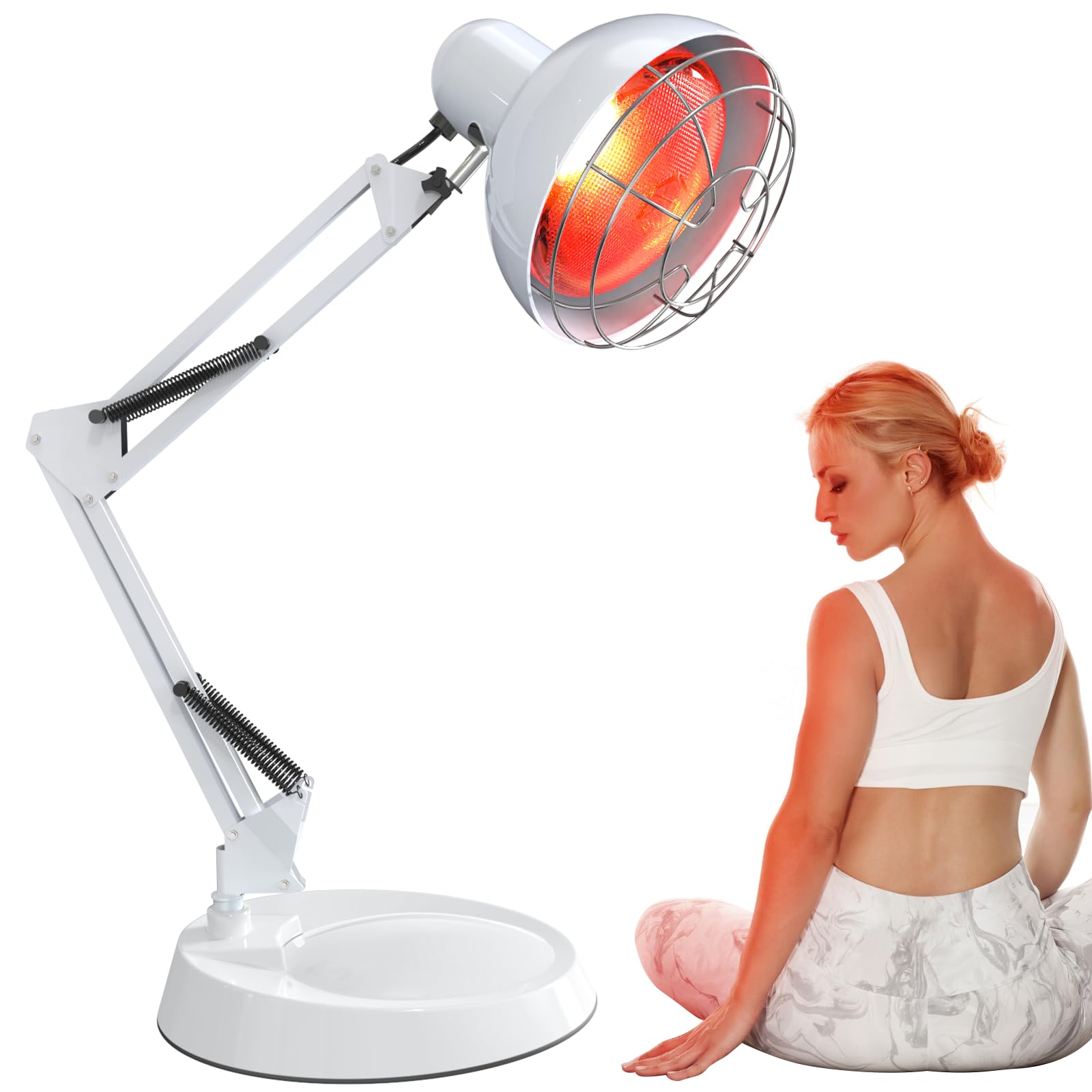 Hoakya Near Infrared Lamp front view for at-home therapy and relaxation.