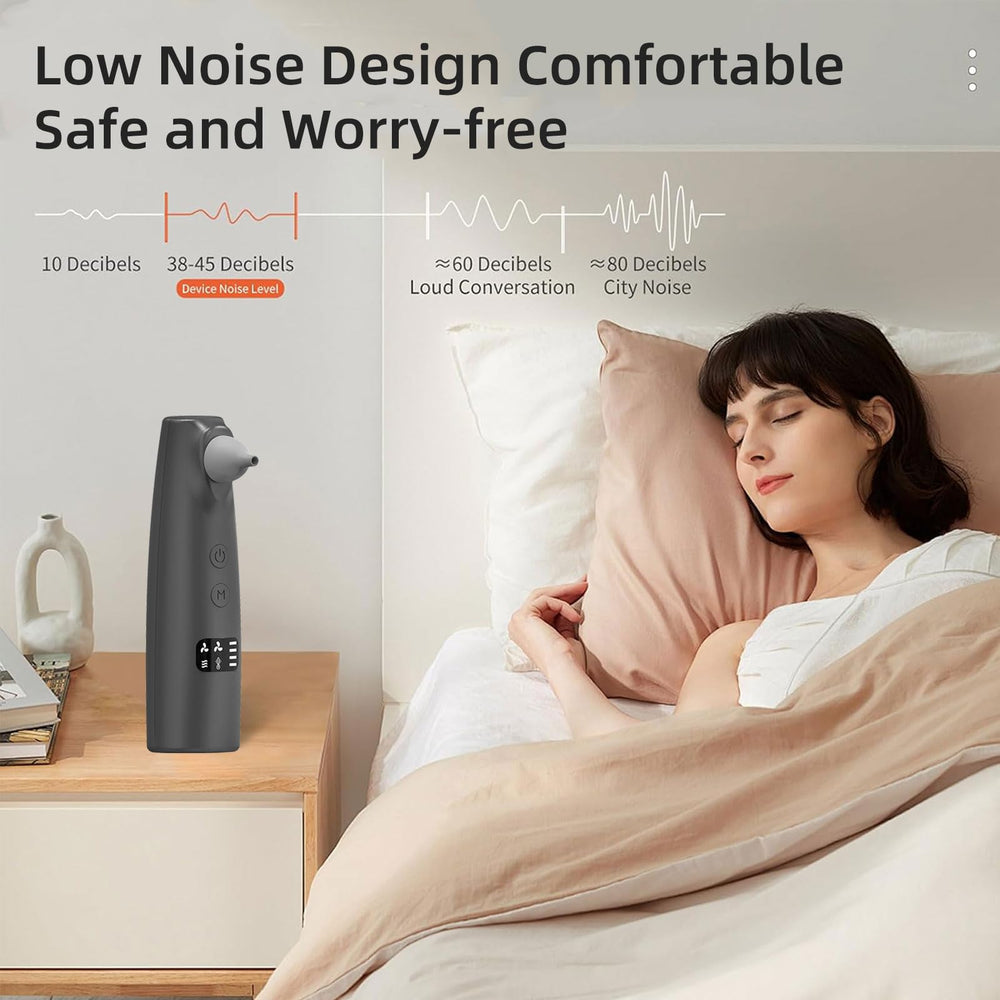 Hobcoyrs ear-drier compact-design on desk shows slim profile for storage.