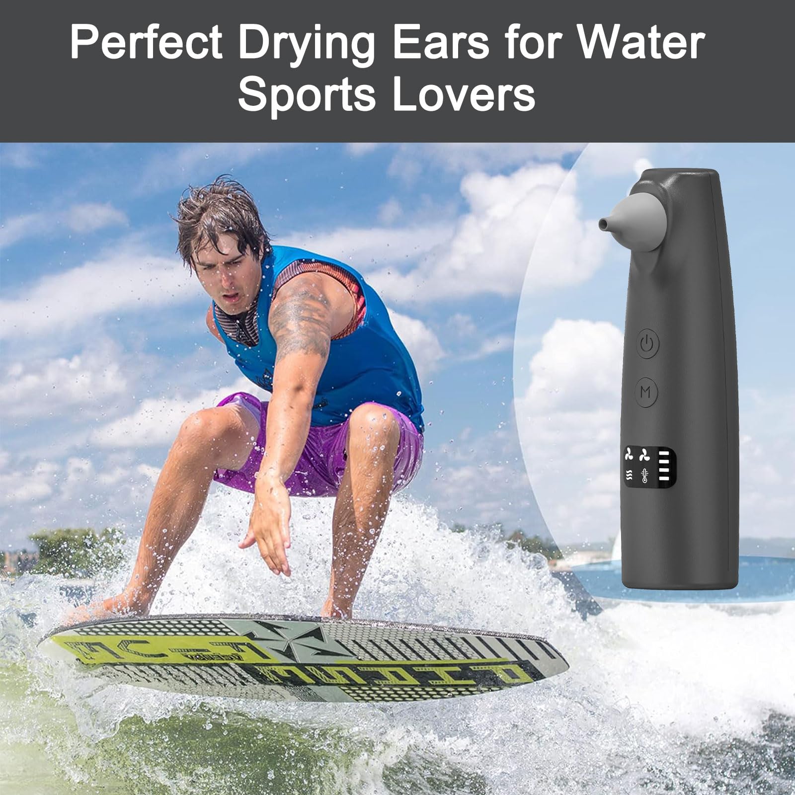 Hobcoyrs ear-drier quiet operation offers near-silent use at home or travel.