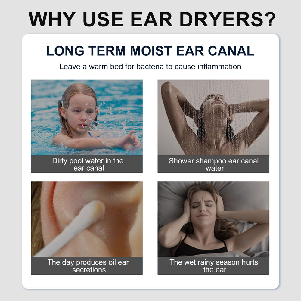 Hobcoyrs ear-drier warm-air action emphasizes gentle moisture evaporation.
