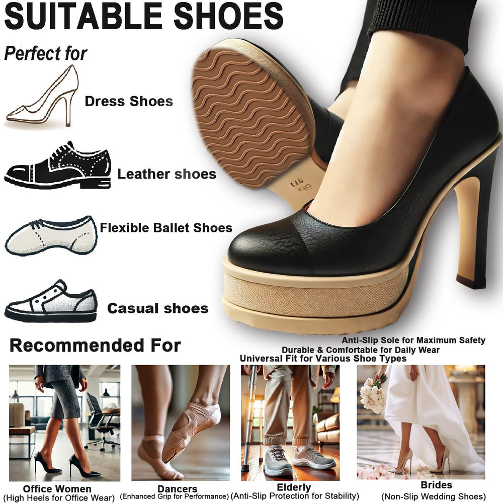 Hockydis discreet brown design blends with most outsoles.