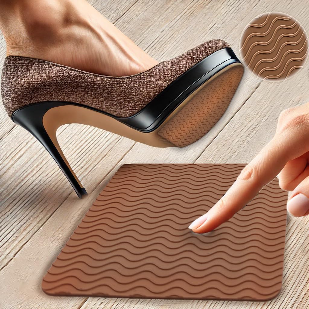 Hockydis easy peel-and-stick sole protectors attach quickly to clean soles.