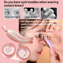 Hodyludy inserter tool with suction cup for clean handling of lenses
