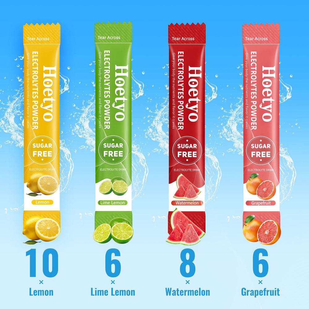 Hoetyo stick dissolving in water demonstrates fast hydration without sugar
