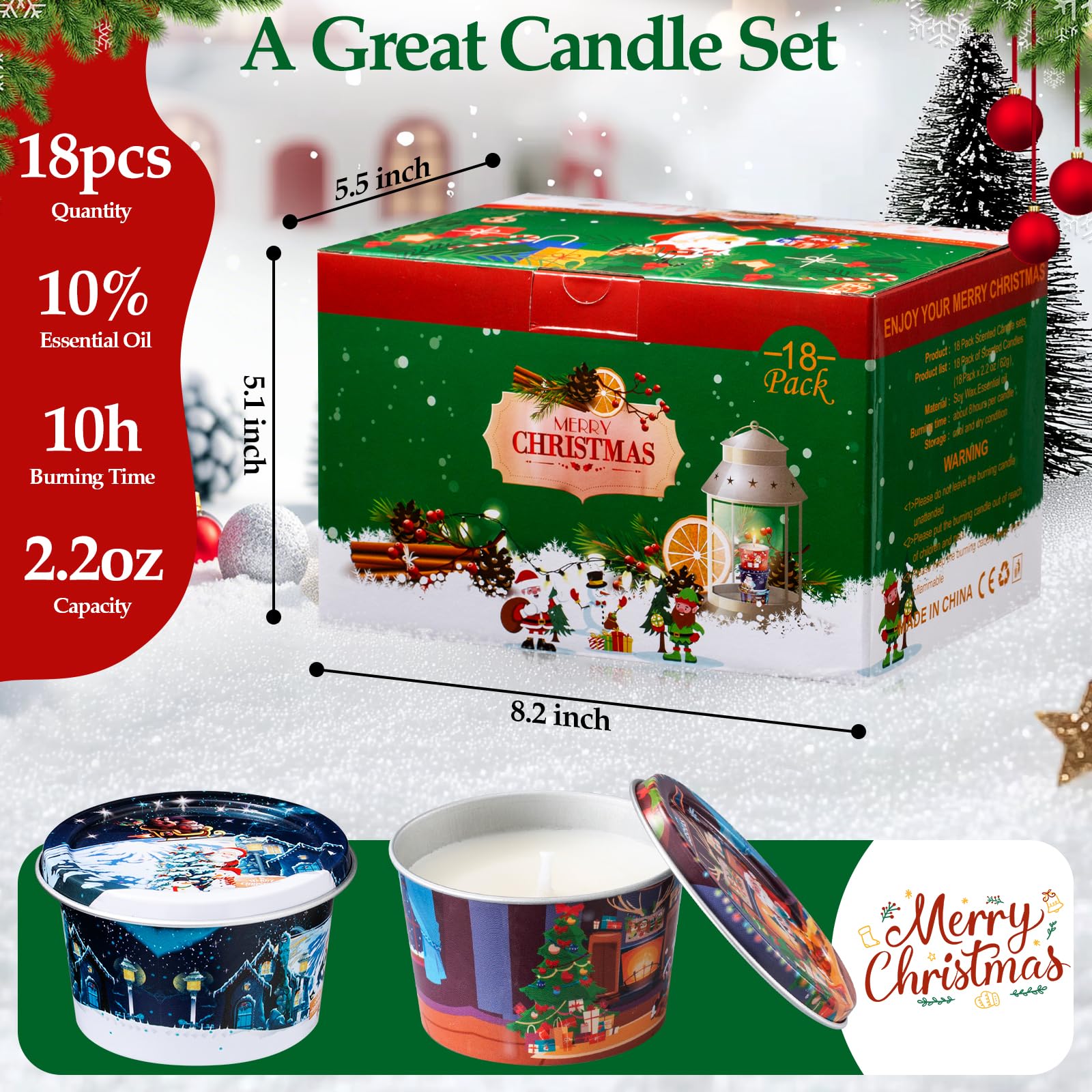 HOFOGOTOWIN portable candle tin demonstrates an 8-hour burn perfect for travel and work.