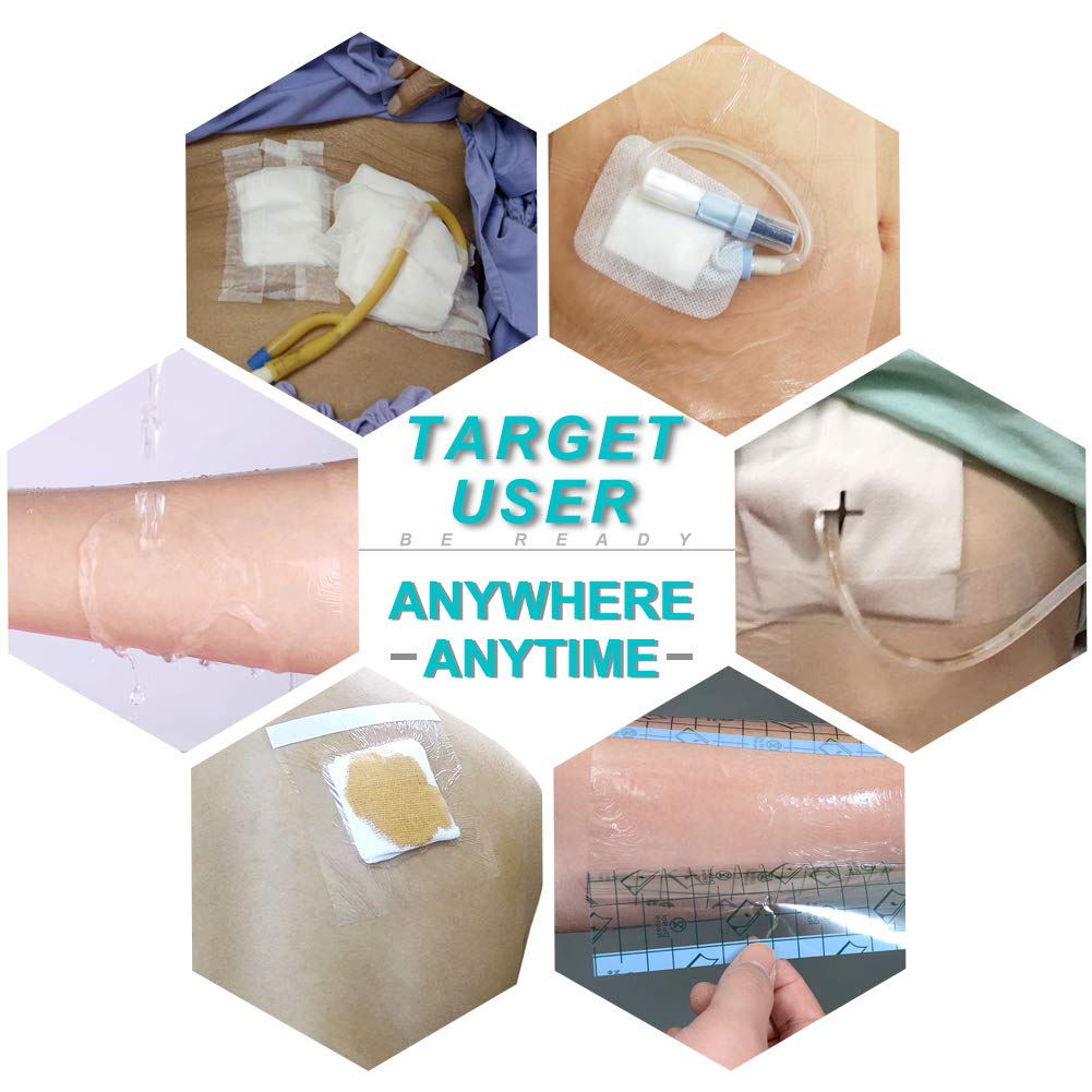 Hola Health adhesive-border shield provides a secure fit without pulling dressings