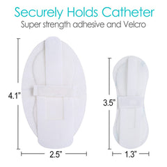 Hola Health J-tube transfer set holder supports easy feeding access.