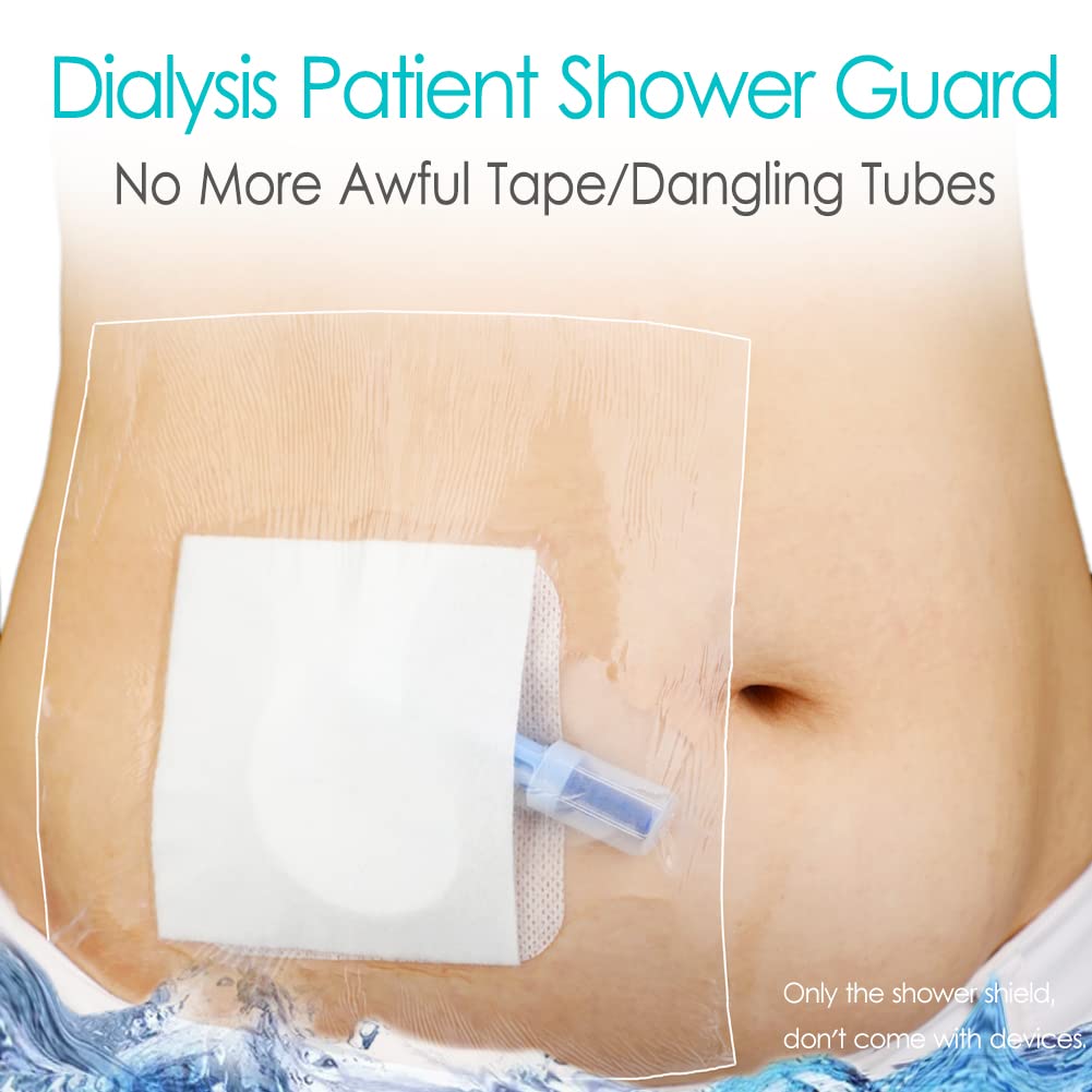 Hola Health shield with non-adherent center pad protects dressing while showering.