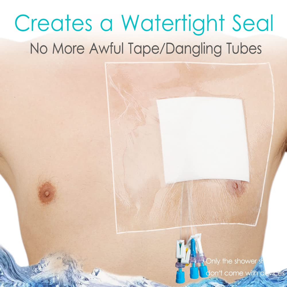 Hola Health PICC line shower cover guards catheter area during shower