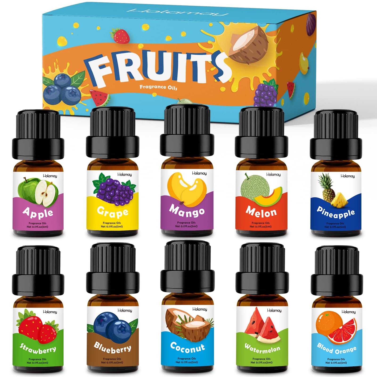 Holamay coconut fragrance oil for candles, soaps, and diffusers.