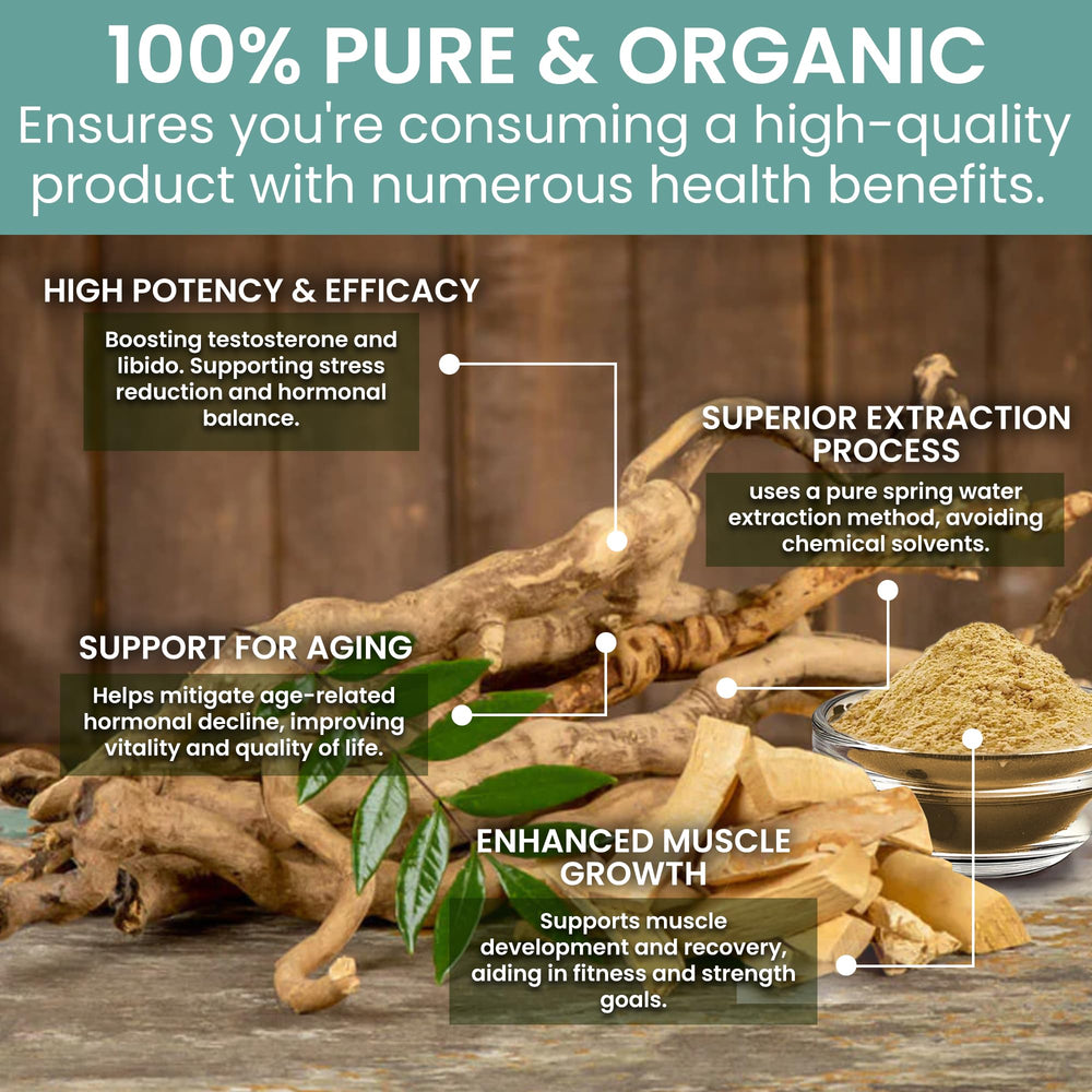 Holistic Bin Tongkat Ali powder dissolves easily in smoothies and tea.