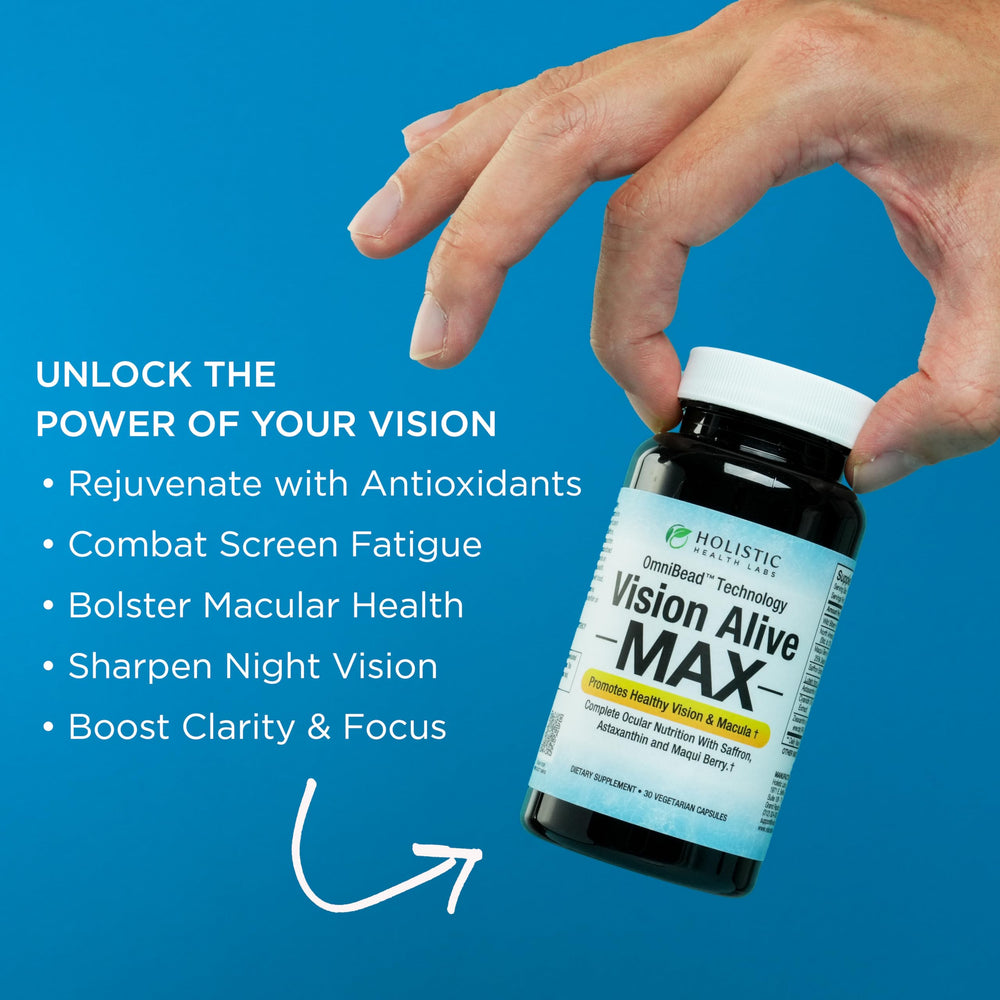 Bilberry and blueberry ingredients in Vision Alive Max