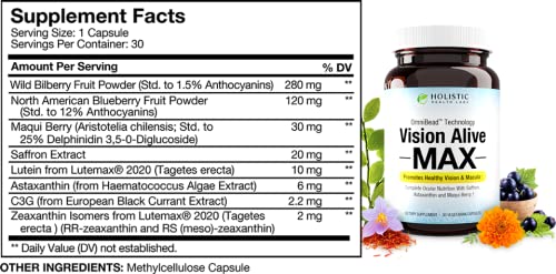 Vision Alive Max capsules ready for daily eye health routine