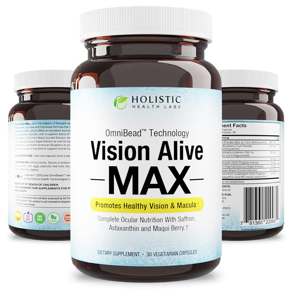 Packaging and label of Vision Alive Max