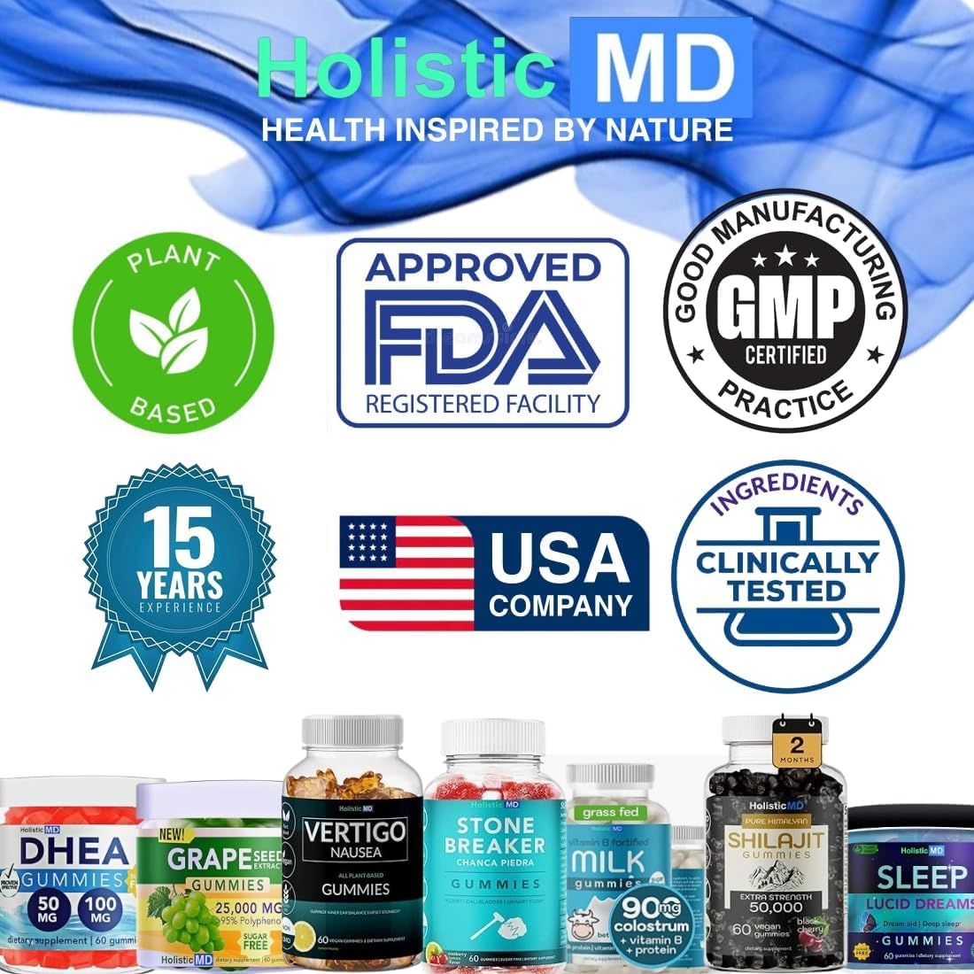 Daily-use scenario with family enjoying Holistic MD Gainer Gummies