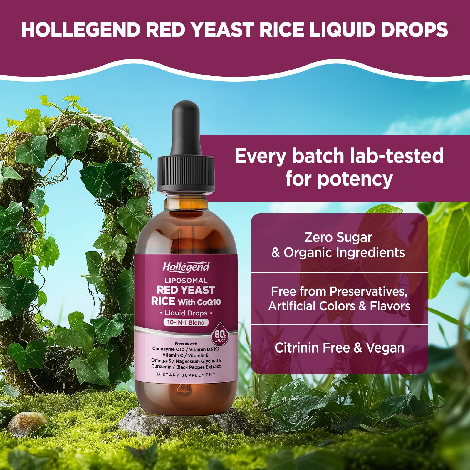 HOLLEGEND 2 ml daily dose illustration for convenient routine