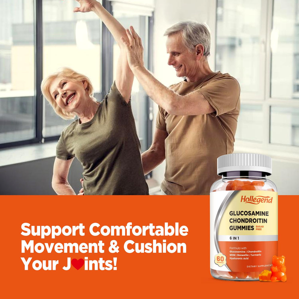 HOLLEGEND Glucosamine Chondroitin Gummies two-per-day serving suggestion