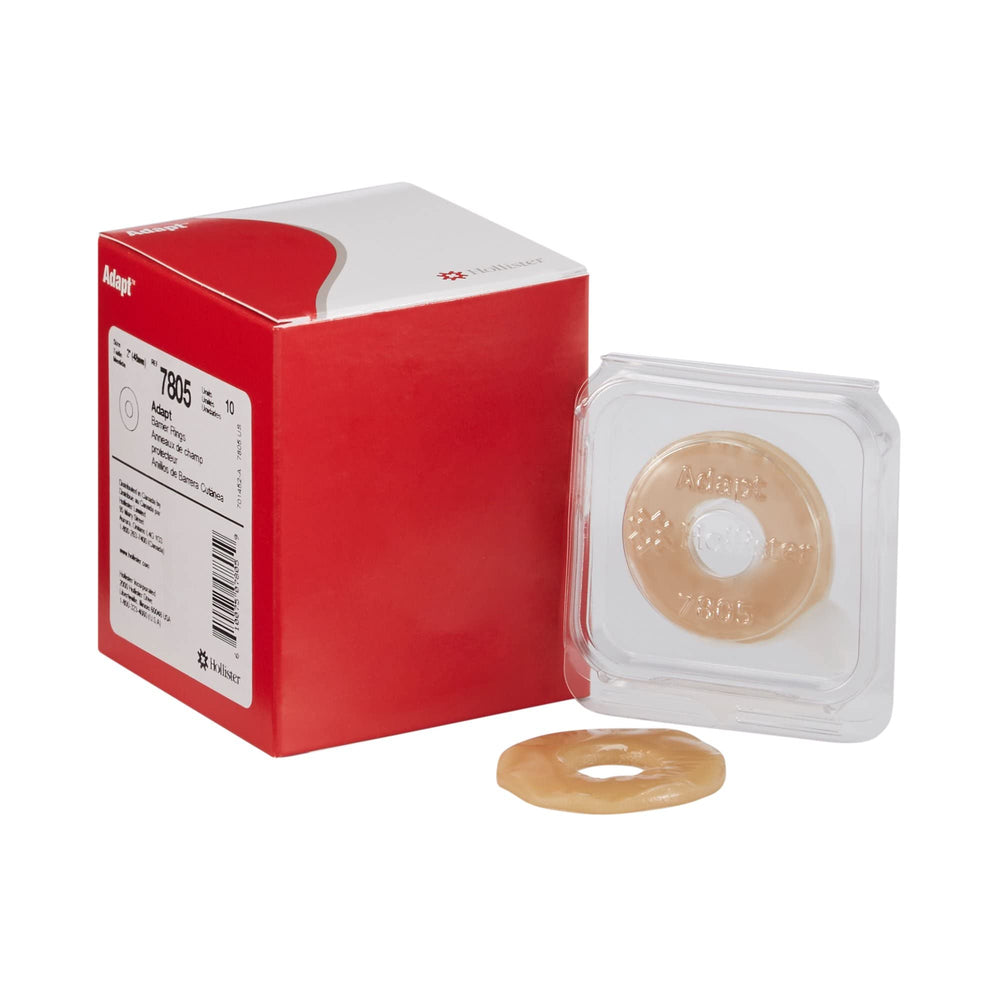 Hollister 7805 Adapt 2-inch barrier rings in a 10-pack for customizable ostomy contour and protection.