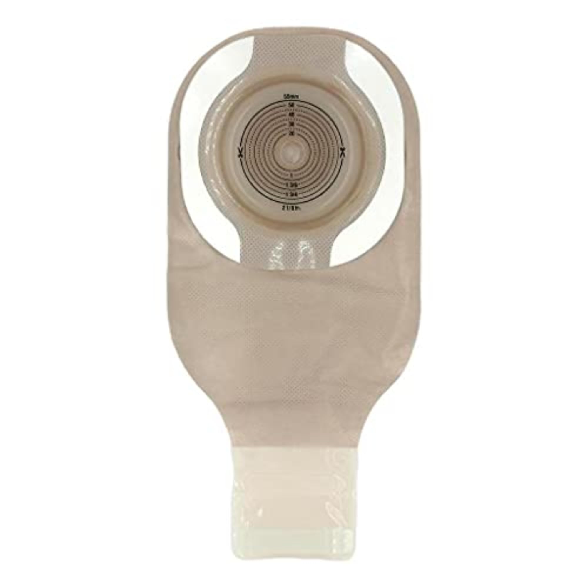 Hollister CeraPlus soft convex pouch close-up demonstrates secure one-piece design.