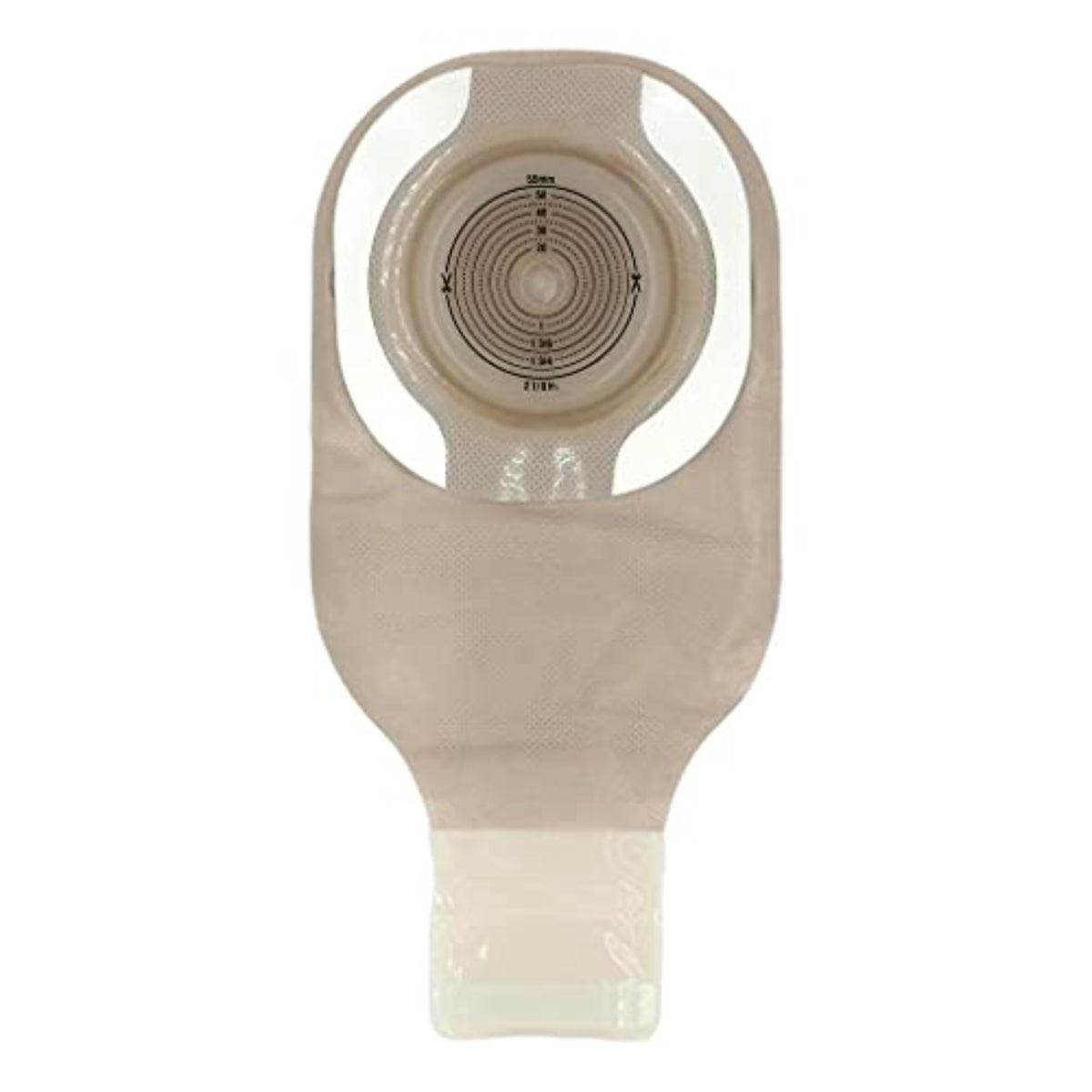 Hollister CeraPlus soft convex pouch close-up demonstrates secure one-piece design.