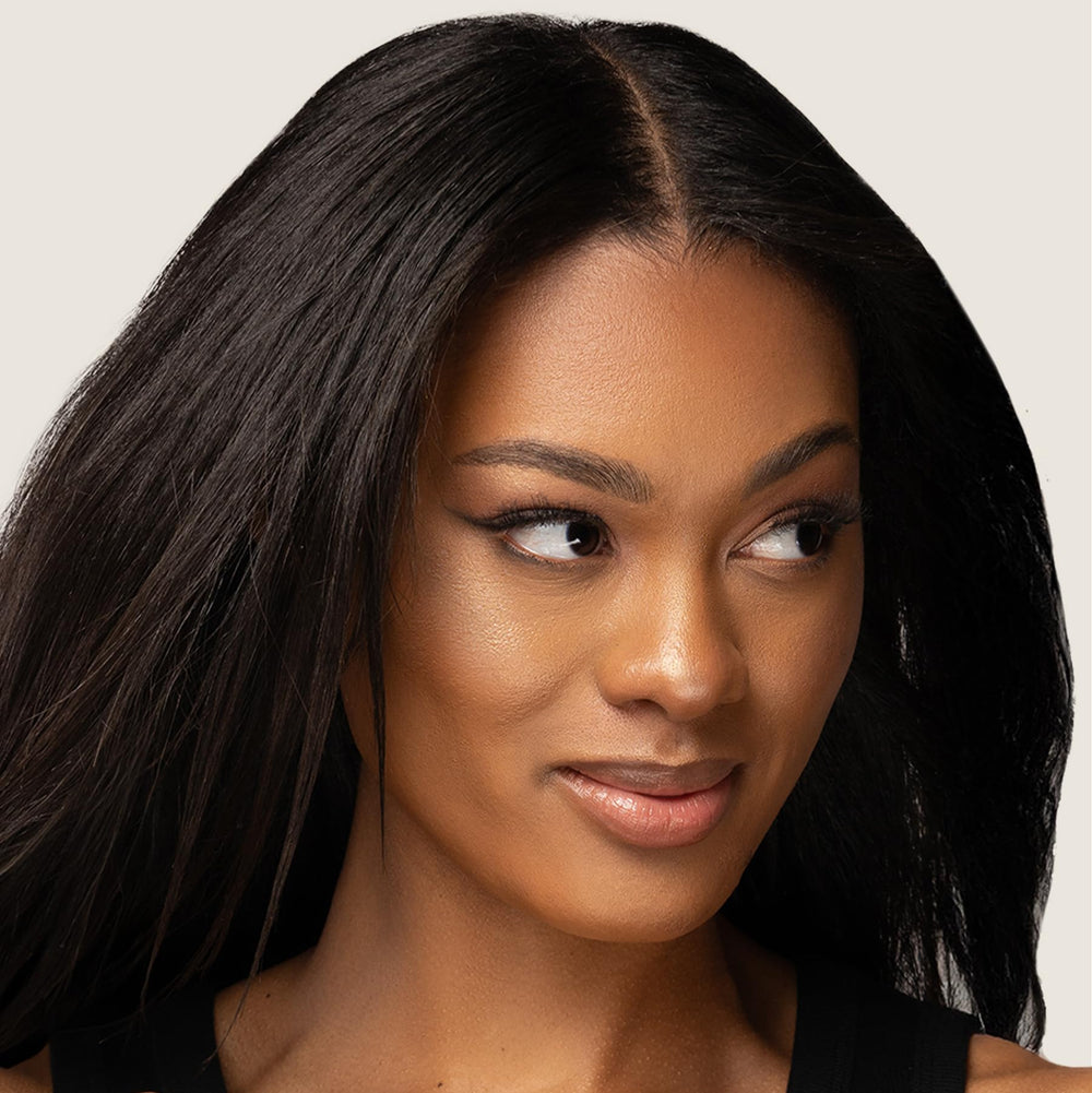 Hollywood Beauty Biotin Oil skin glow indicating nourished, healthy-looking skin